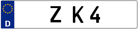 Trailer License Plate